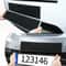 Frameless Black Weatherproof License Plate Holder For Cars SUVs 0