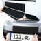 Frameless Black Weatherproof License Plate Holder For Cars SUVs 0