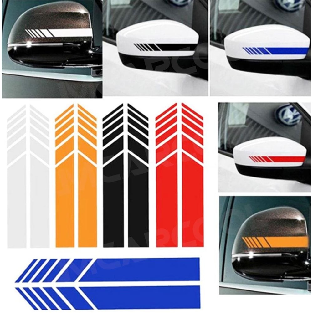 Sleek Car Rearview Mirror Stripe Exterior Body Trim Sticker