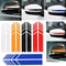 Sleek Car Rearview Mirror Stripe Exterior Body Trim Sticker