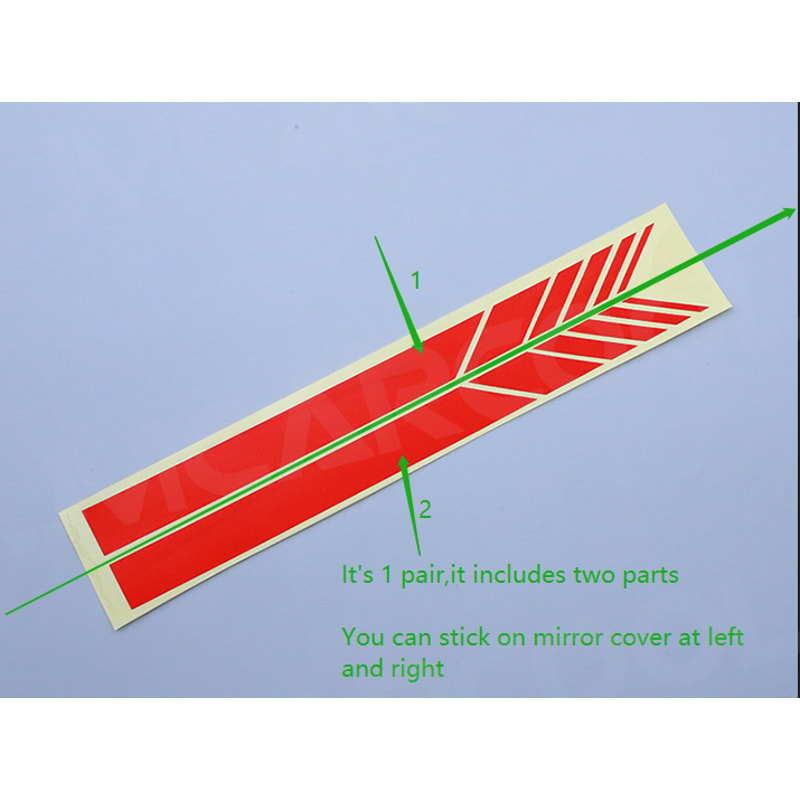 Sleek Car Rearview Mirror Stripe Exterior Body Trim Sticker