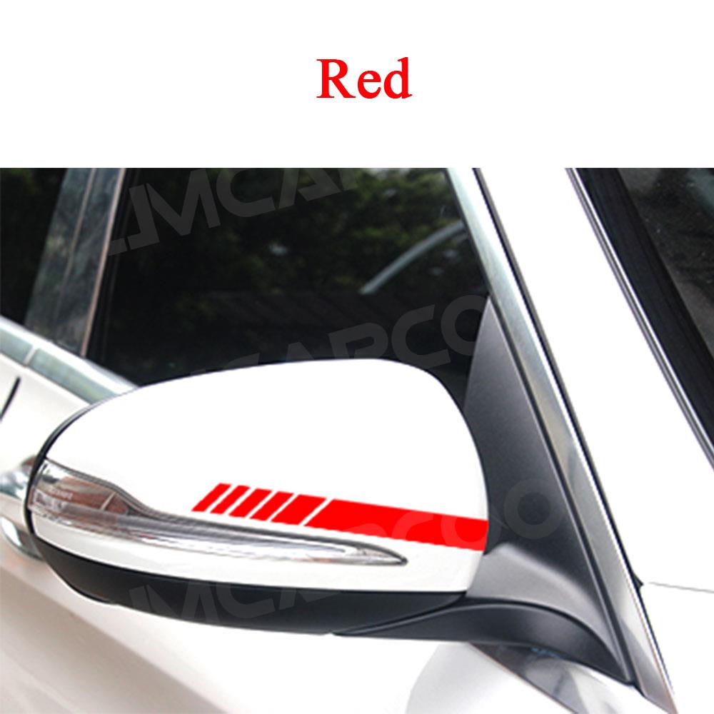 Sleek Car Rearview Mirror Stripe Exterior Body Trim Sticker