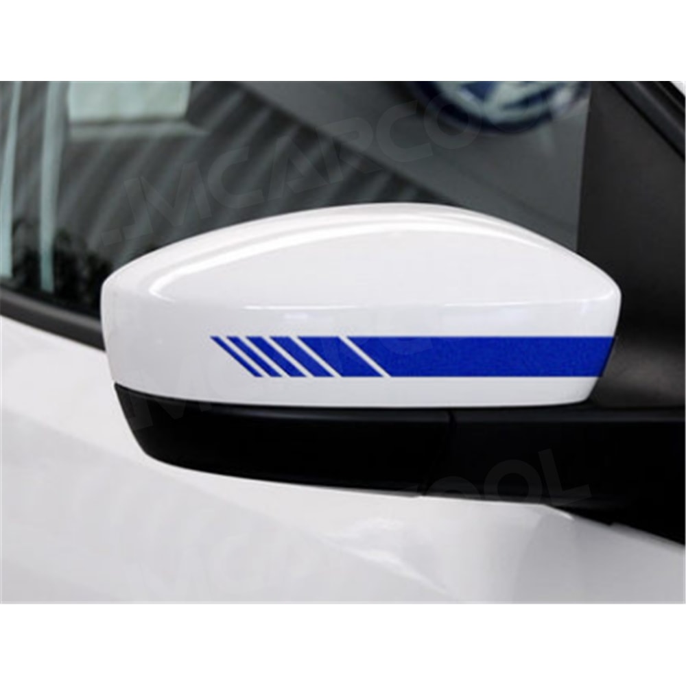 Sleek Car Rearview Mirror Stripe Exterior Body Trim Sticker