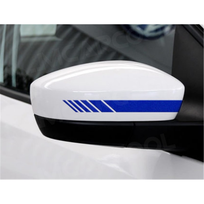 Sleek Car Rearview Mirror Stripe Exterior Body Trim Sticker
