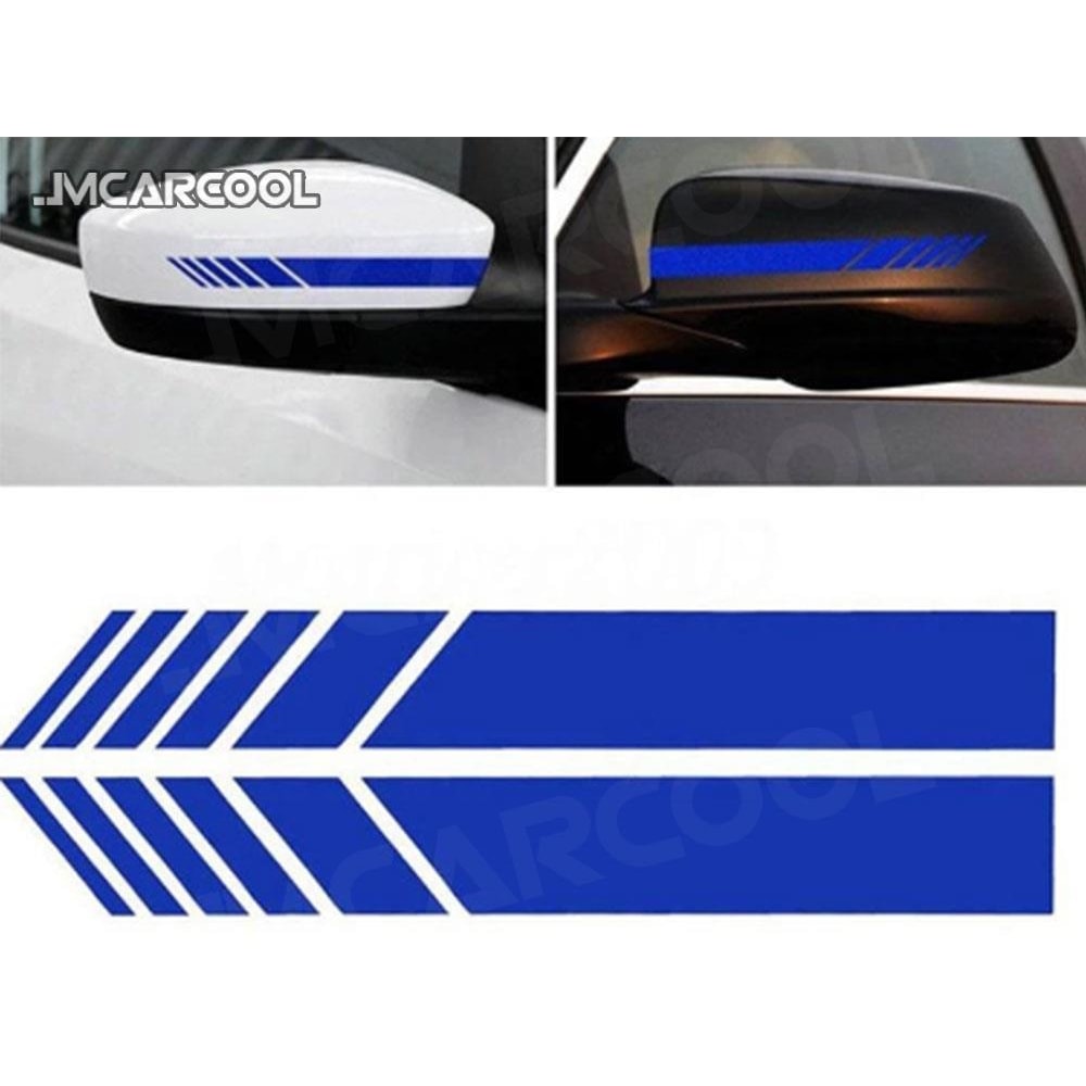 Sleek Car Rearview Mirror Stripe Exterior Body Trim Sticker