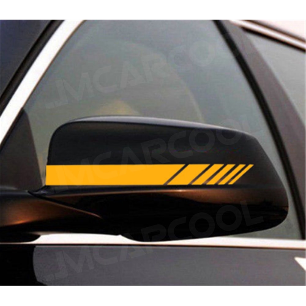 Sleek Car Rearview Mirror Stripe Exterior Body Trim Sticker