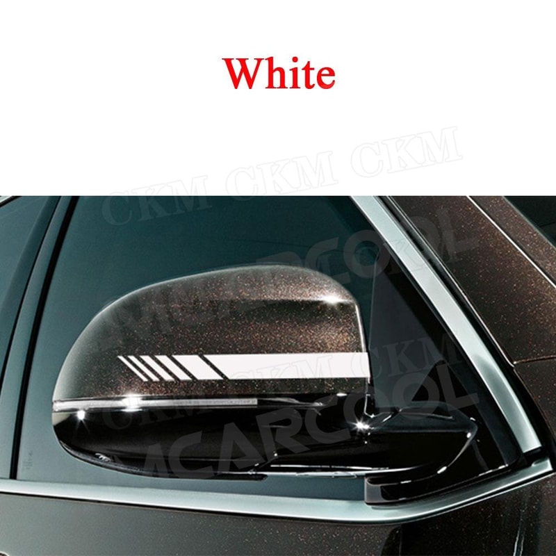 Sleek Car Rearview Mirror Stripe Exterior Body Trim Sticker