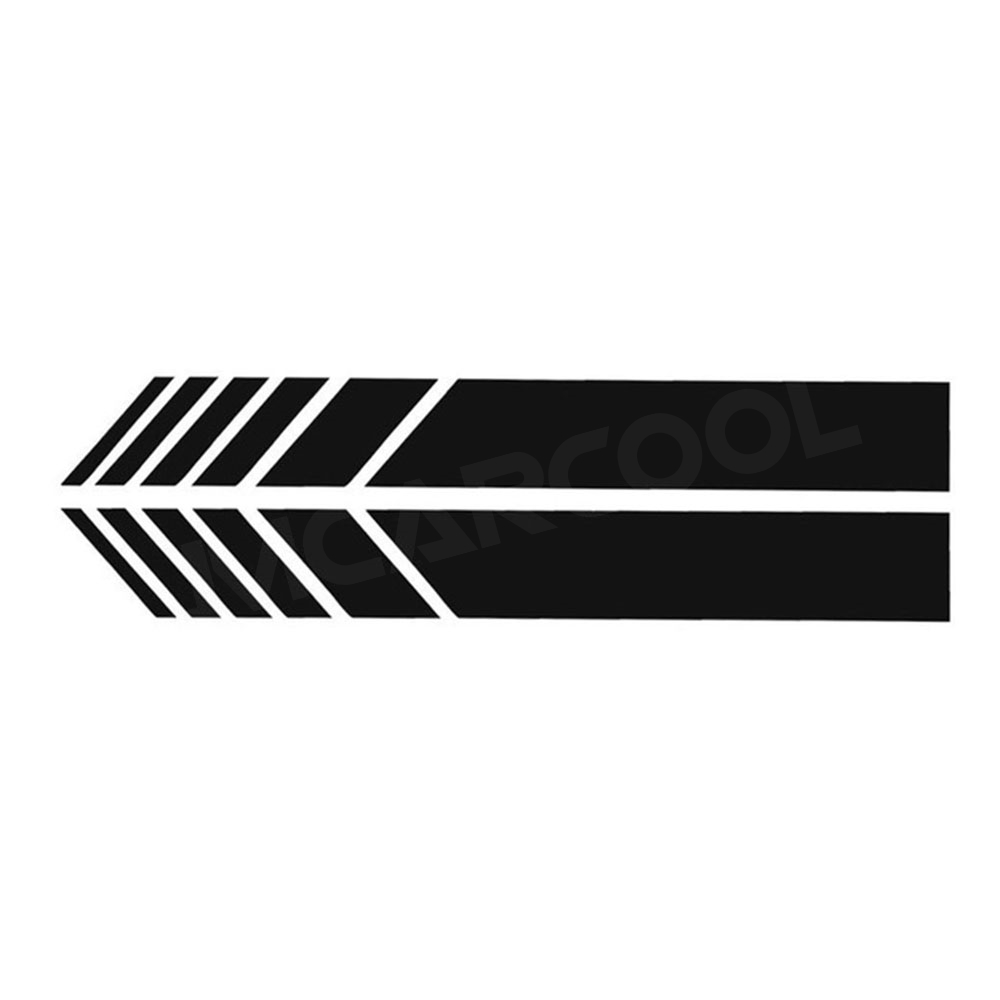 Sleek Car Rearview Mirror Stripe Exterior Body Trim Sticker