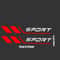 Premium Sports Car Vinyl Scratch Guard Decal for Door & Mirror