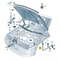 Hood Latch Release Cable For Golf GTI Jetta Bora 1