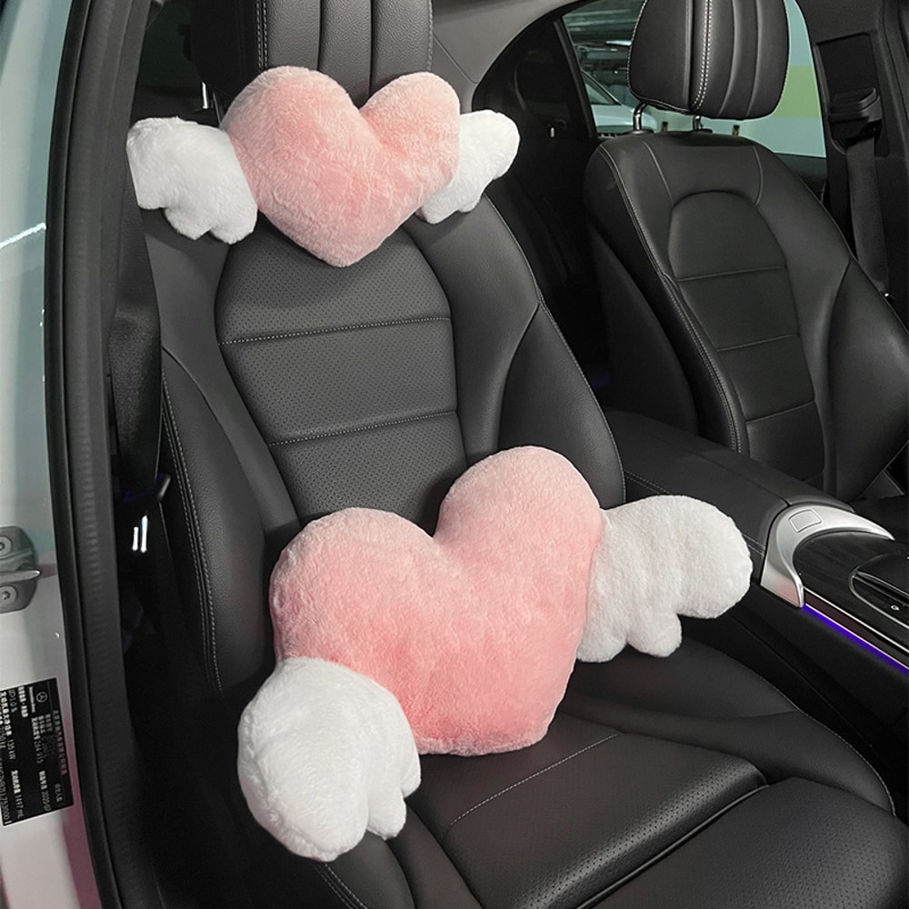 Heart Shaped Car Pillow Lumbar Support For Comfortable Driving 0