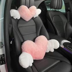 heart shaped car pillow & lumbar support for comfortable driving