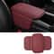 Premium Car Armrest Cushion Wear Resistant PU Leather Auto Center Console Pad With Storage 0