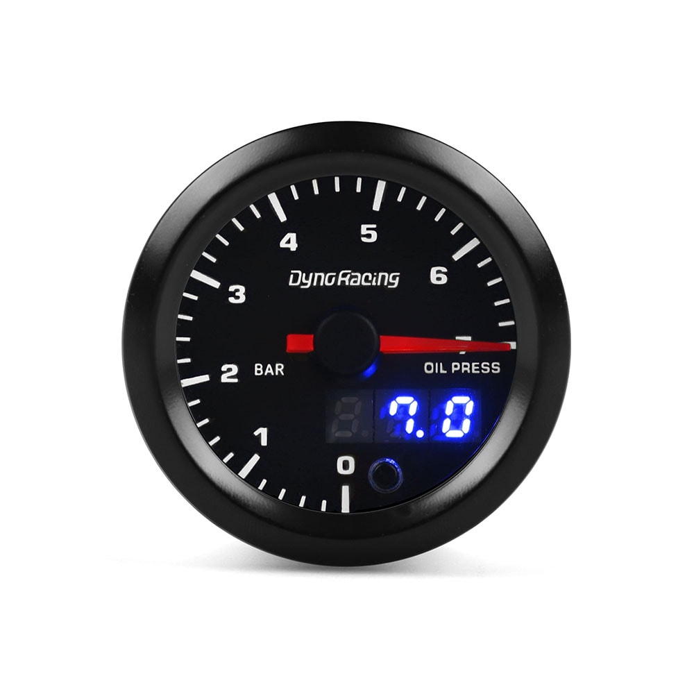 Dual Display LED Oil Pressure Gauge High Speed Motor Sensor 1