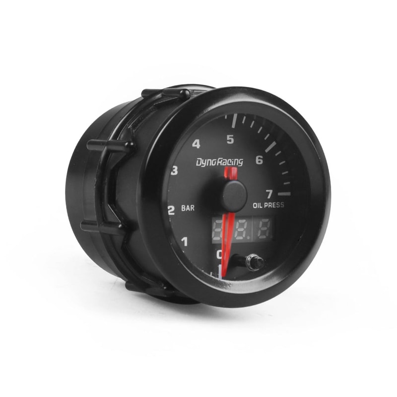 Dual Display LED Oil Pressure Gauge High Speed Motor Sensor 2