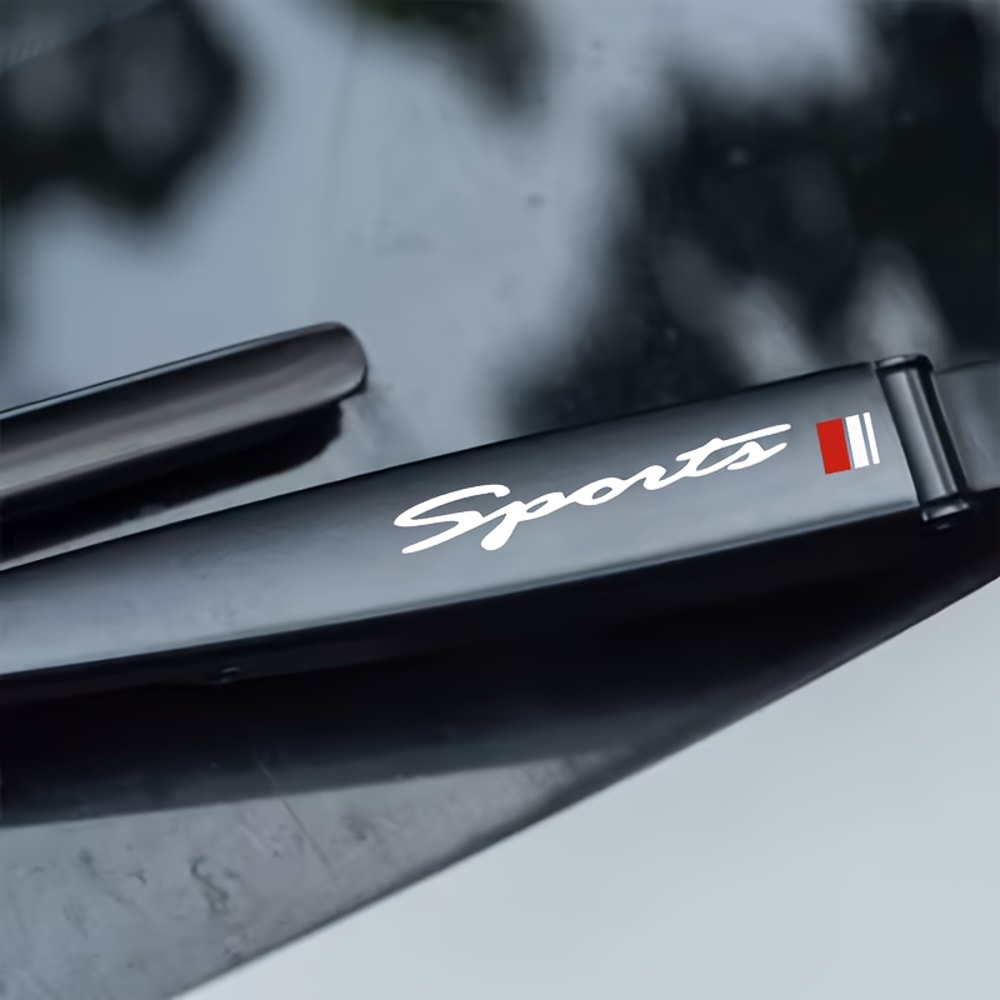 Red Sport Style Windshield Wiper Decal Scratch Resistant Vinyl Car Body Sticker 0