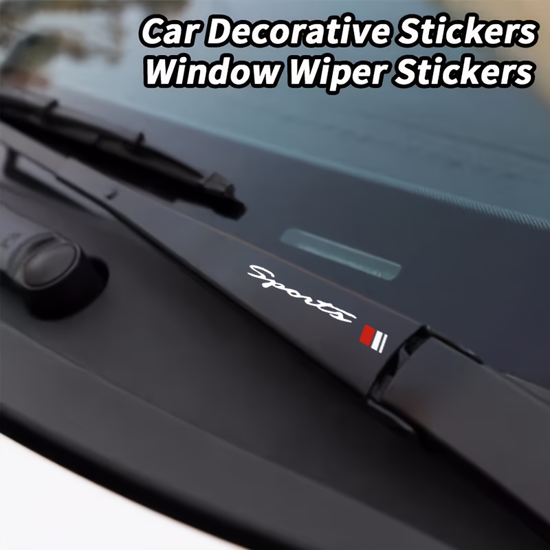 Red Sport Style Windshield Wiper Decal Scratch Resistant Vinyl Car Body Sticker 1