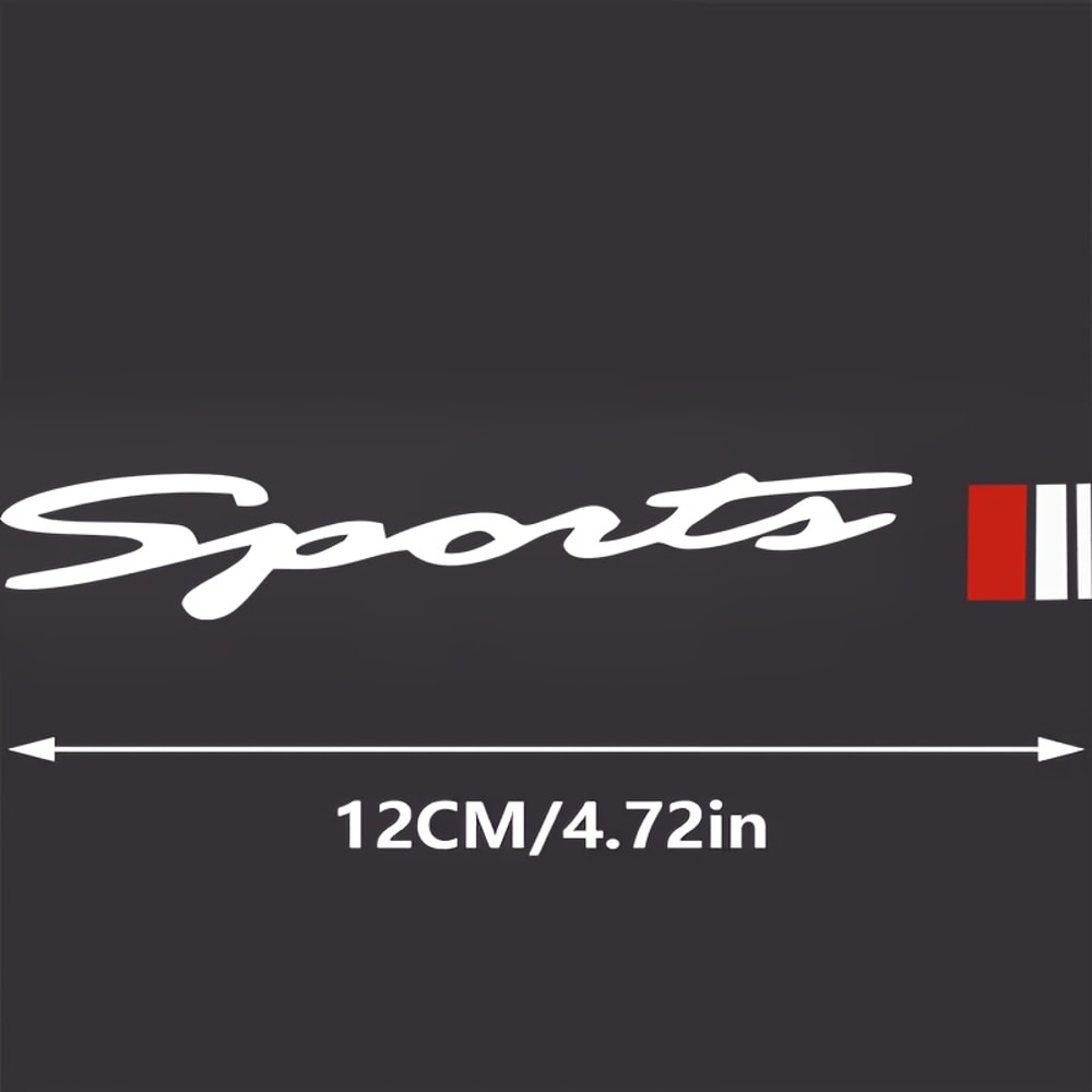 Red Sport Style Windshield Wiper Decal Scratch Resistant Vinyl Car Body Sticker 5