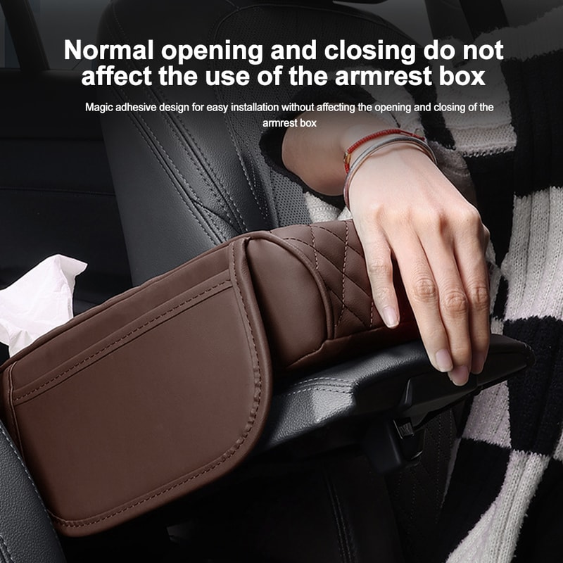 Luxury Car Armrest Cushion Center Console Protector With Memory Foam 3