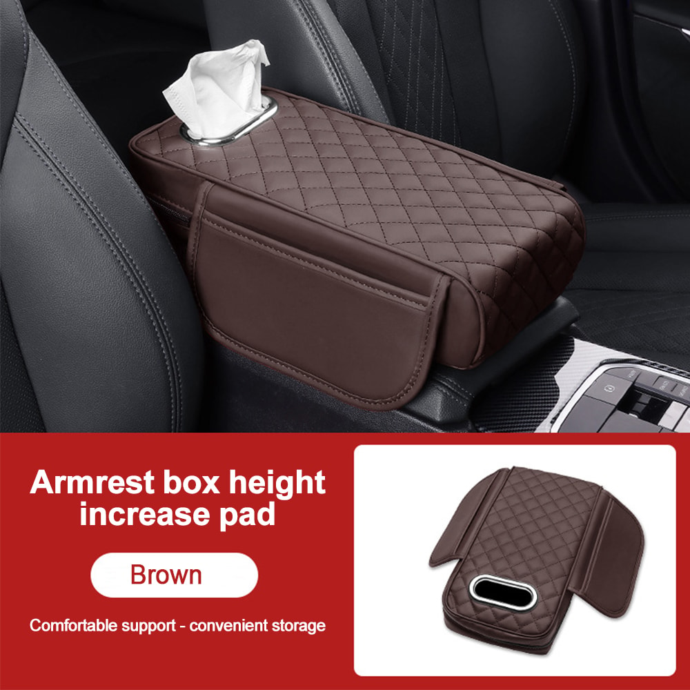 Luxury Car Armrest Cushion Center Console Protector With Memory Foam 4
