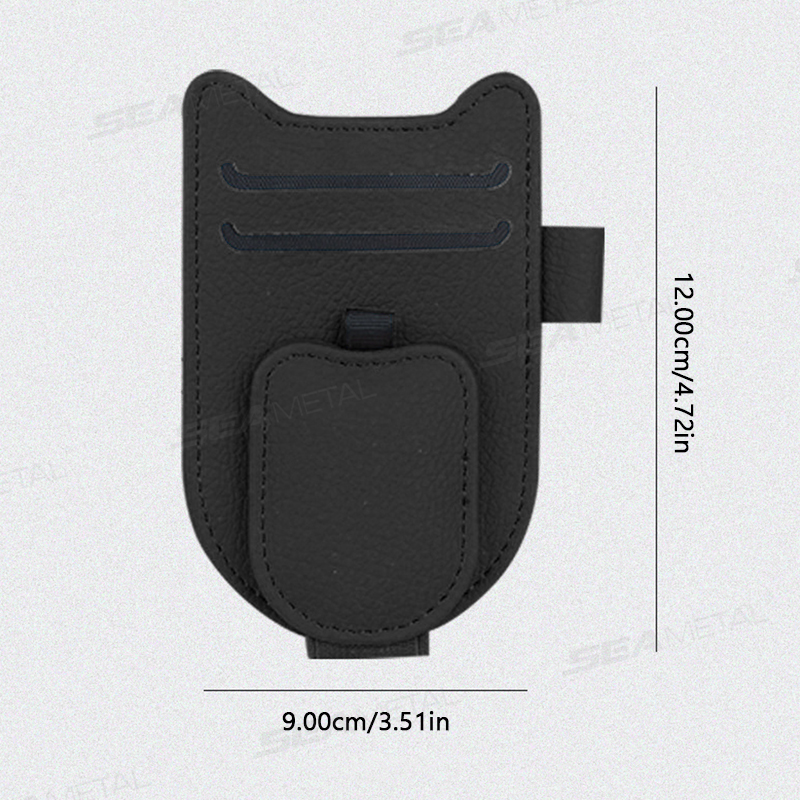 Luxury Magnetic Car Sunglasses Holder Clip Universal Eyeglass Mount 1
