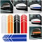 Premium Car Side Stripe & Rearview Mirror Graphic Decal Set DIY Auto Body Styling Stripes