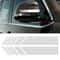 Premium Car Side Stripe & Rearview Mirror Graphic Decal Set DIY Auto Body Styling Stripes