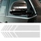 Premium Car Side Stripe & Rearview Mirror Graphic Decal Set DIY Auto Body Styling Stripes