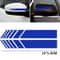 Premium Car Side Stripe & Rearview Mirror Graphic Decal Set DIY Auto Body Styling Stripes