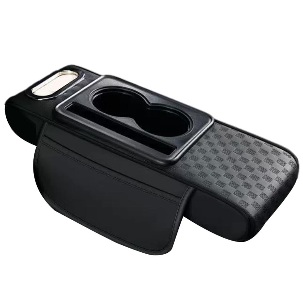Universal Car Armrest Cushion With Cup Holder Tissue Box Multifunctional PU Leather Center Console 8