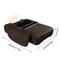 Premium Universal Car Armrest Cushion With Cup Holders Comfort PU Leather Center Console Armrest Pa 3