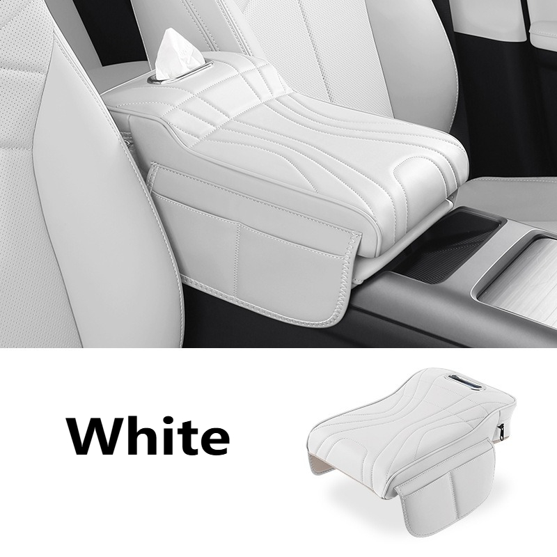 Premium Car Armrest Extender Storage Organizer Leather Upgrade Pad 1