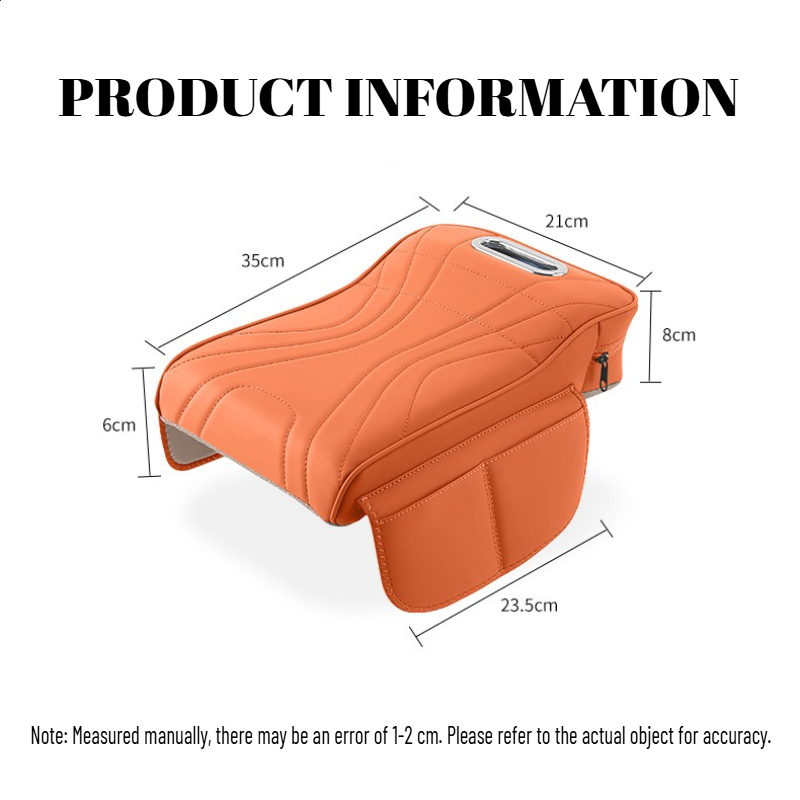 Premium Car Armrest Extender Storage Organizer Leather Upgrade Pad 4