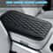 Premium Leather Armrest Pad Diamond Quilted Car Armrest Cover Center Console Protector With Comfor 3