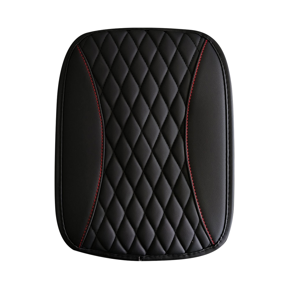 Premium Leather Armrest Pad Diamond Quilted Car Armrest Cover Center Console Protector With Comfor 6