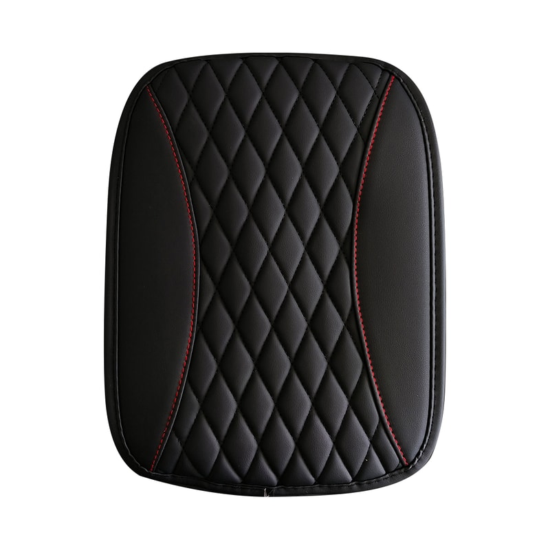Premium Leather Armrest Pad Diamond Quilted Car Armrest Cover Center Console Protector With Comfor 6