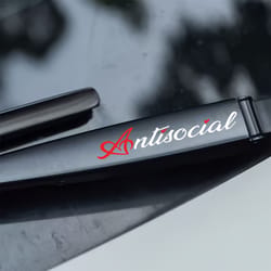 antisocial heart waterproof vinyl sticker for cars & helmets