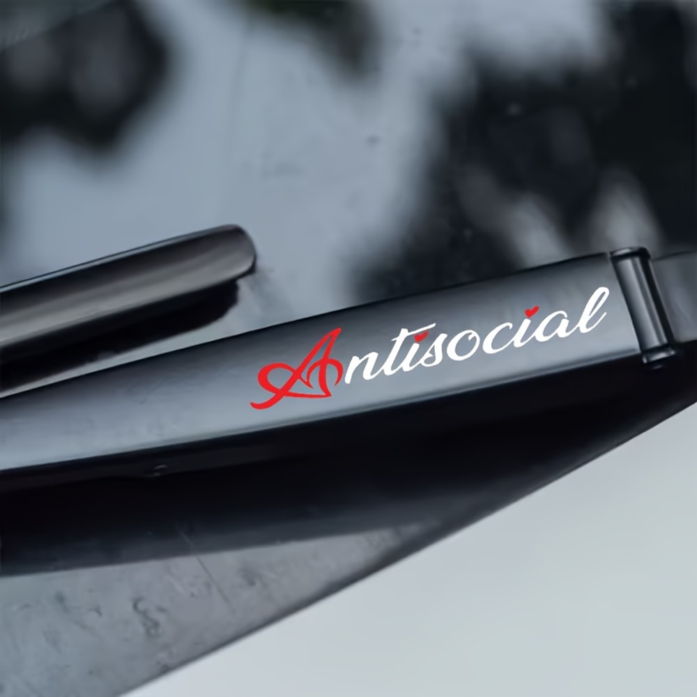 Antisocial Heart Waterproof Vinyl Sticker For Cars Helmets 6