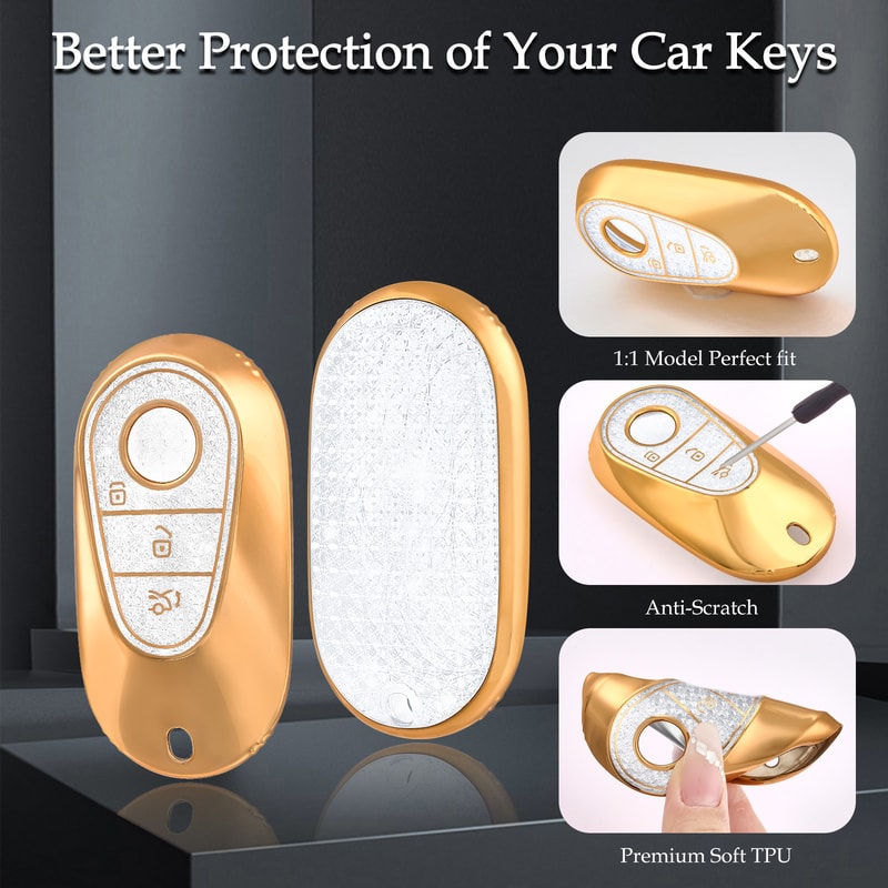 Key Fob Cover Button Protective Shell 1