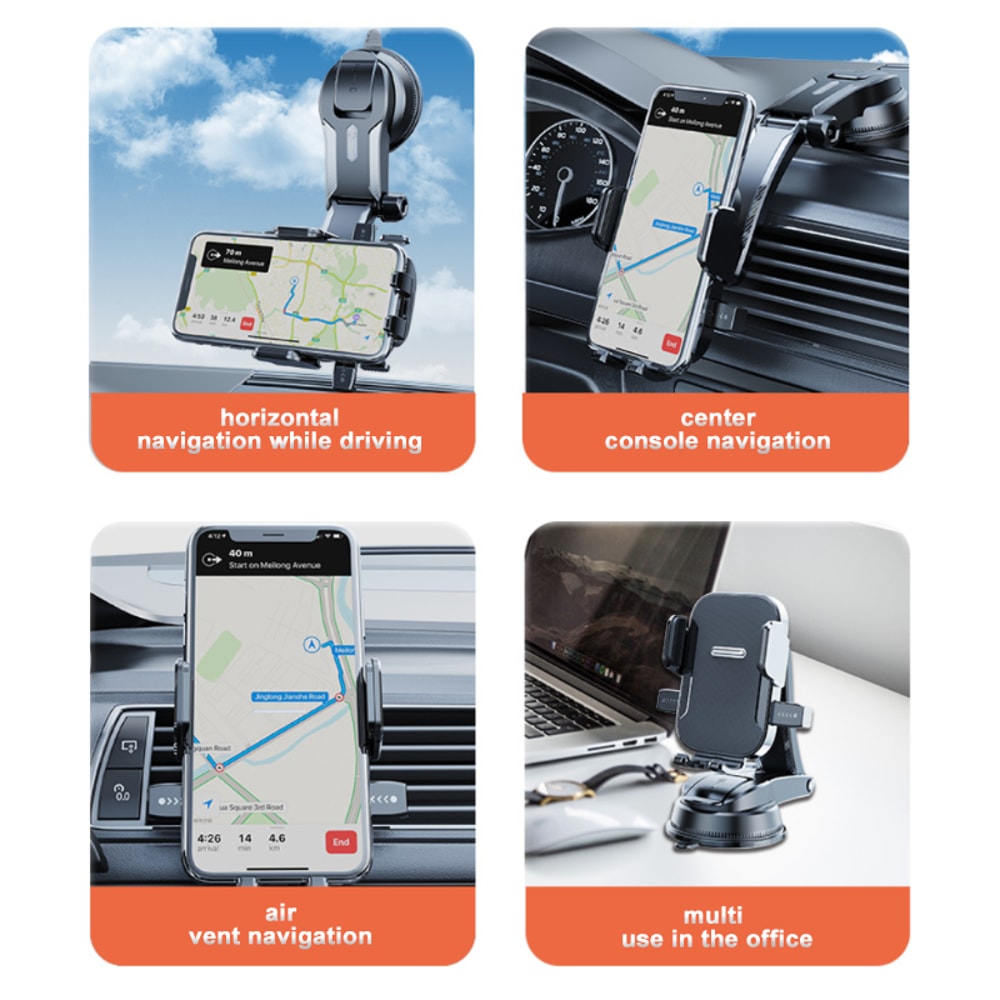 Universal Car Phone Mount Dashboard Windshield GPS Holder 4