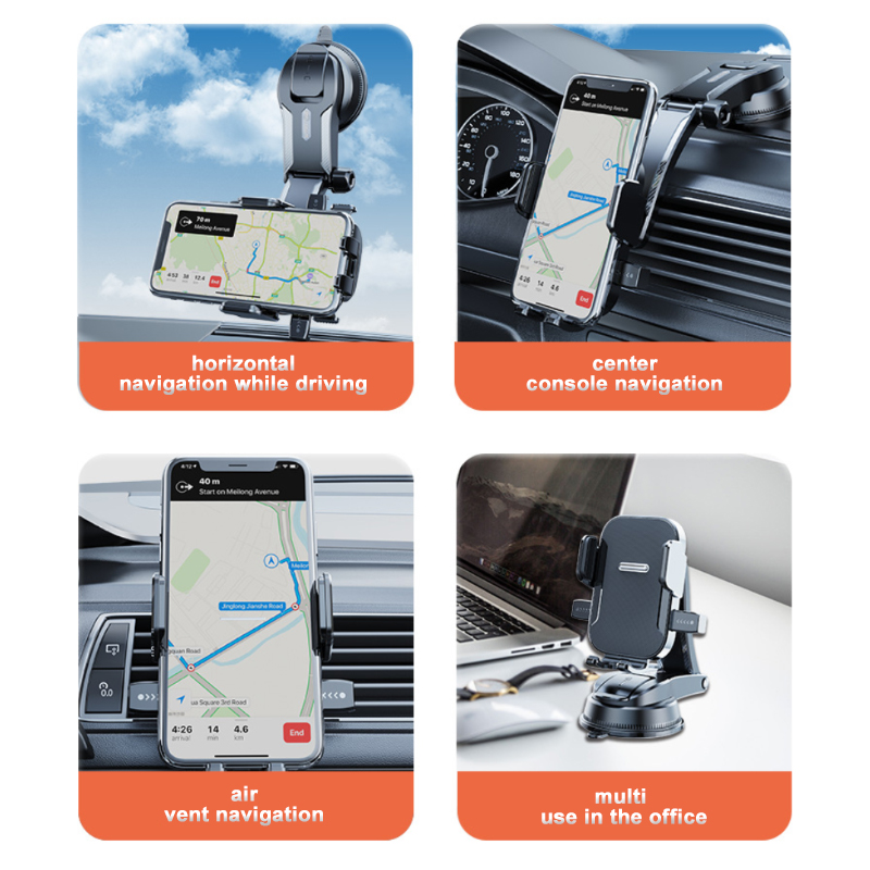 Universal Car Phone Mount Dashboard Windshield GPS Holder 4