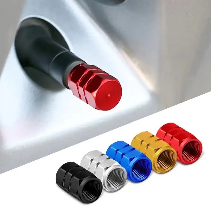 Aluminum Tire Valve Stem Caps Dustproof Wheel Covers For Cars Bikes Motorcycles 0