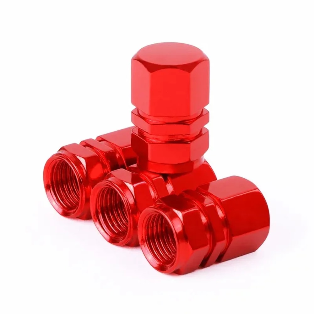 Aluminum Tire Valve Stem Caps Dustproof Wheel Covers For Cars Bikes Motorcycles 12
