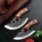 Forged Meat Cleaver Boning Knife With Sheath And Bottle Opener 0
