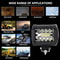 Superbright Off Road LED Light Bar Spot Flood Combo Work Light 3