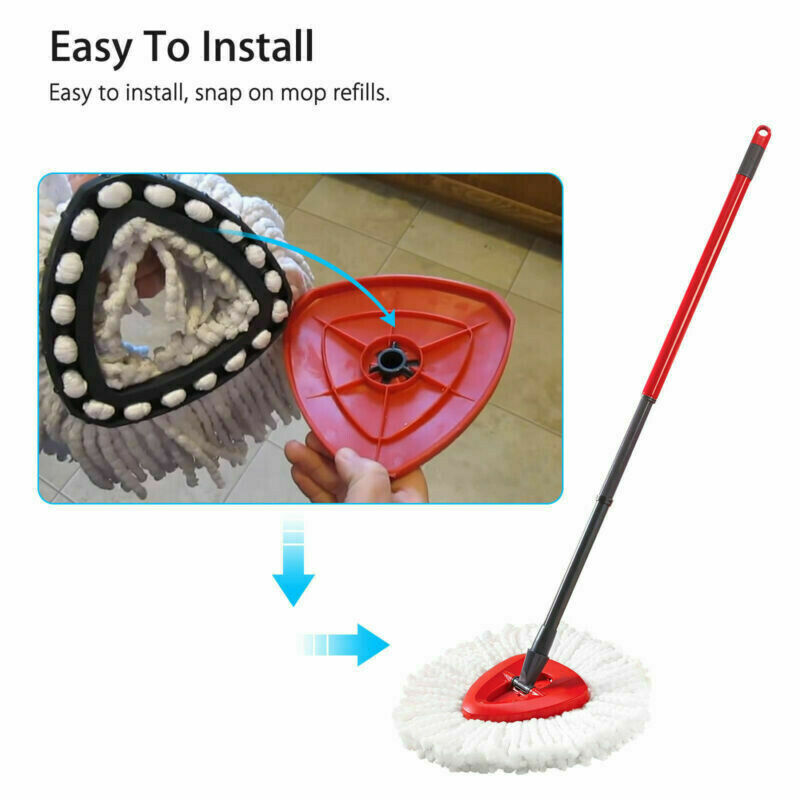 Easy Wring Microfiber Spin Mop Replacement Head 2