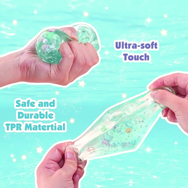 Ocean Cube Squishy Stress Ball Slow Rise Sensory Fidget Toy 2