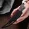 Sharp Damascus Boning Knife With Curved Blade