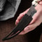 Sharp Damascus Boning Knife With Curved Blade