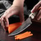 Sharp Damascus Boning Knife With Curved Blade